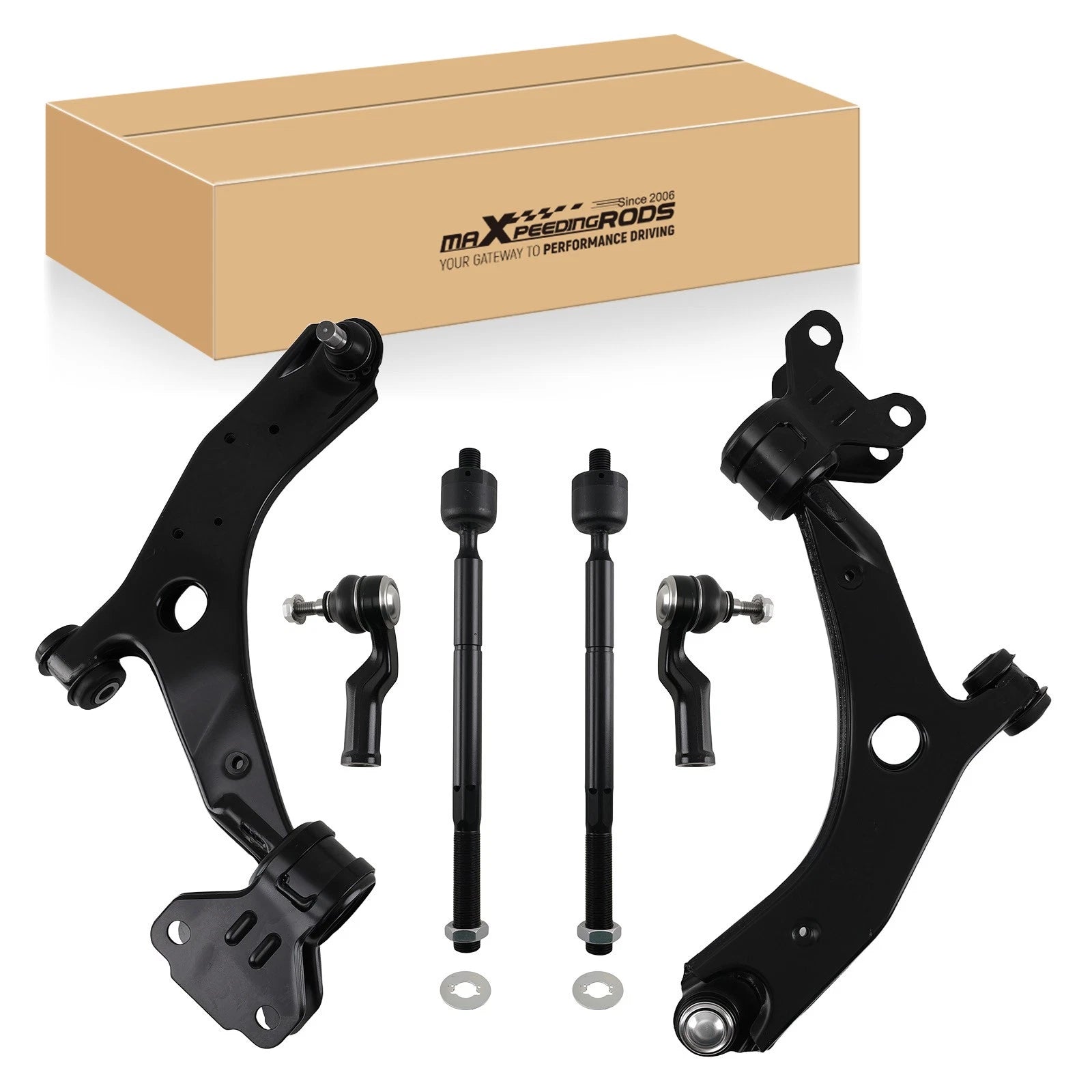 Front Lower Control Arm & Tie Rod End Kit for Mazda 3 Sport (2010–2013)
