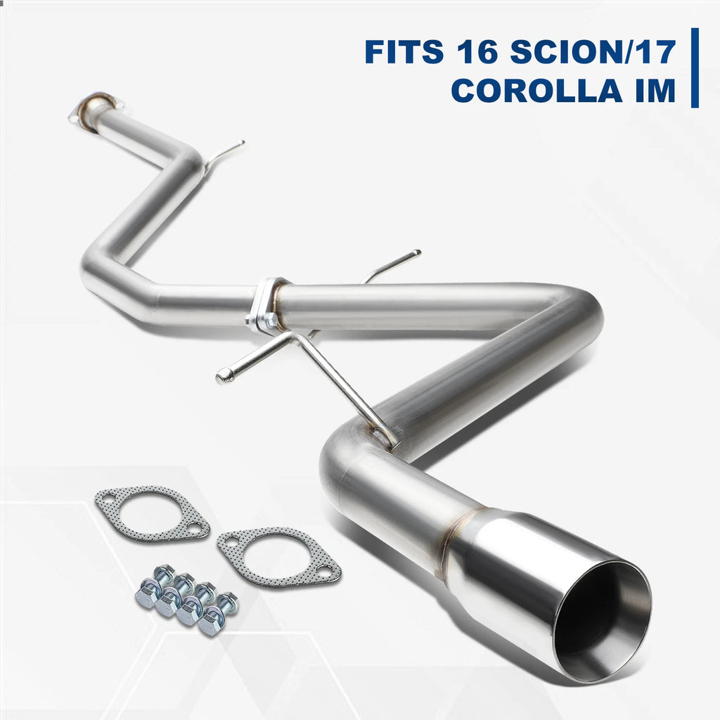 Cat Back Exhaust Pipe Kit for Toyota Corolla iM E180 (2016–2018) 1.8L 3" Tip