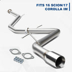 Cat Back Exhaust Pipe Kit for Toyota Corolla iM E180 (2016–2018) 1.8L 3" Tip