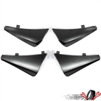 Set of 2 Mud Flaps for Corvette C8 (2020–2025) - XL Extended Black