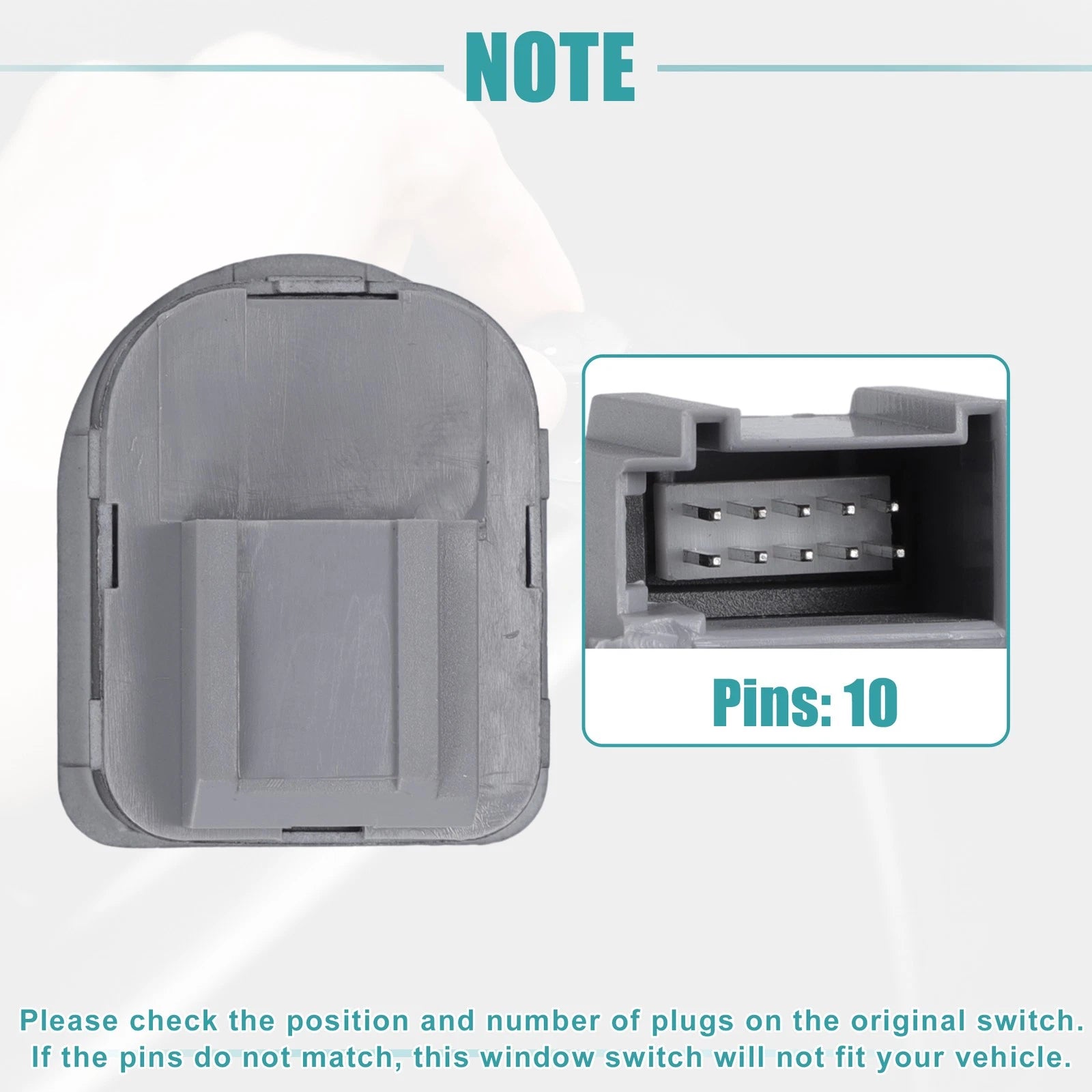 Set of 1 Rear View Mirror Remote Control Switch for Volkswagen (1999–2005)