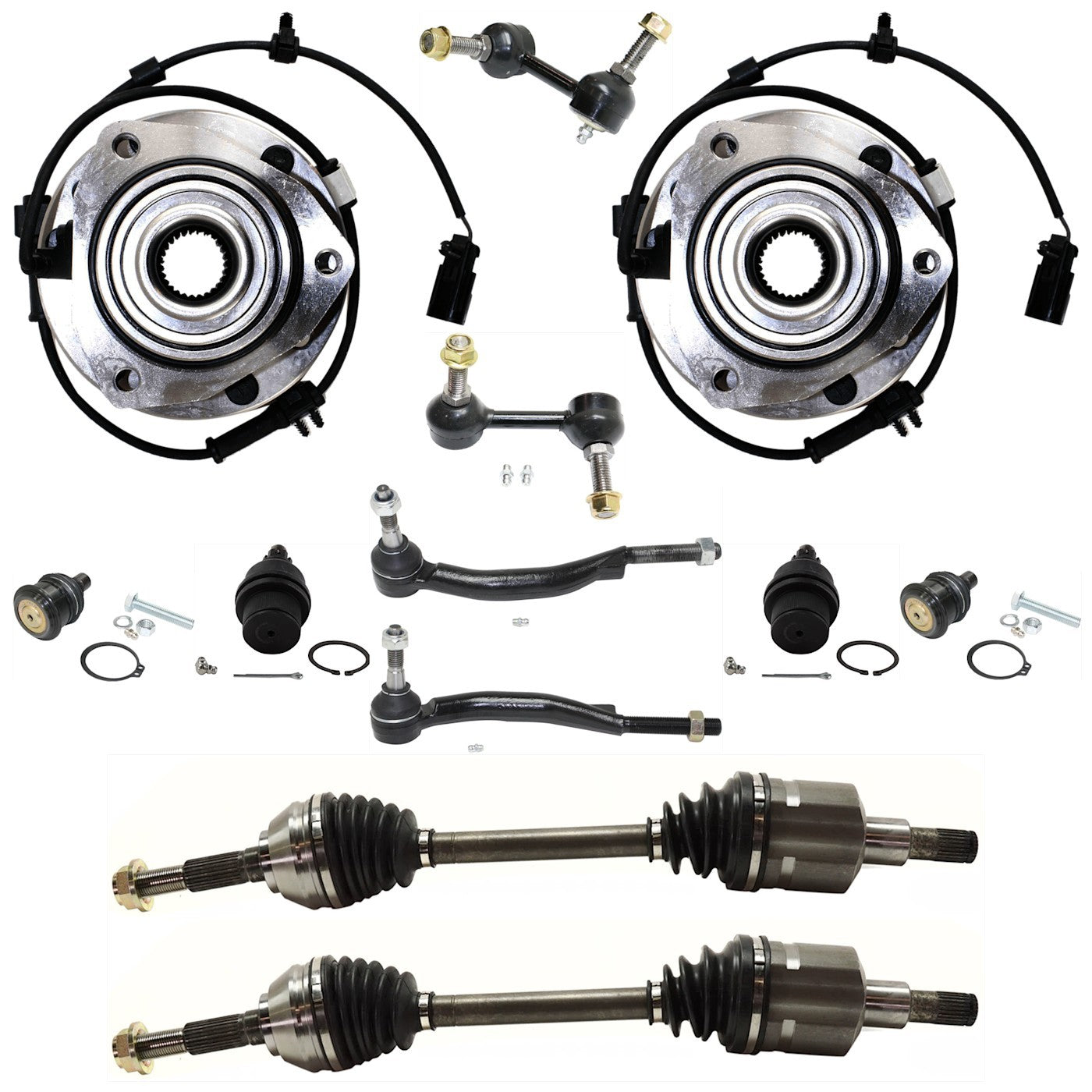 Suspension Kit for Chevy Trailblazer, GMC Envoy XL (2002–2009)