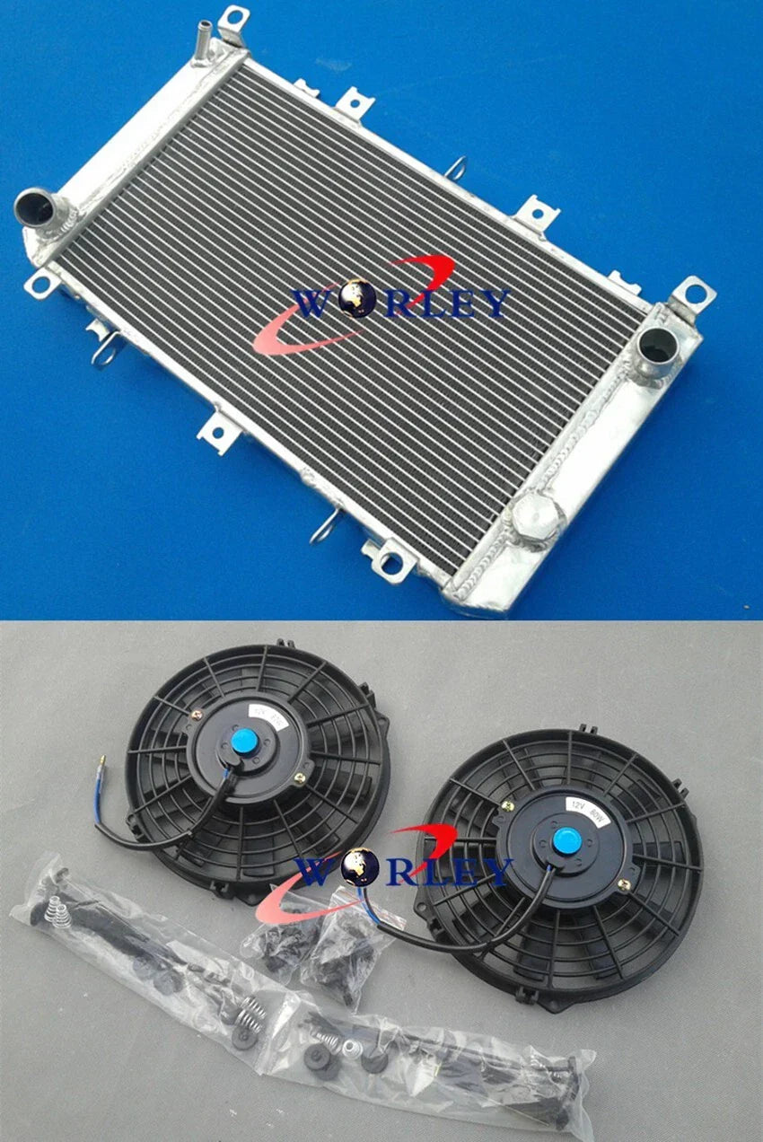 3ROW Aluminum Radiator & Fans for Kawasaki Z1000 ZR1000A (2003-2006)