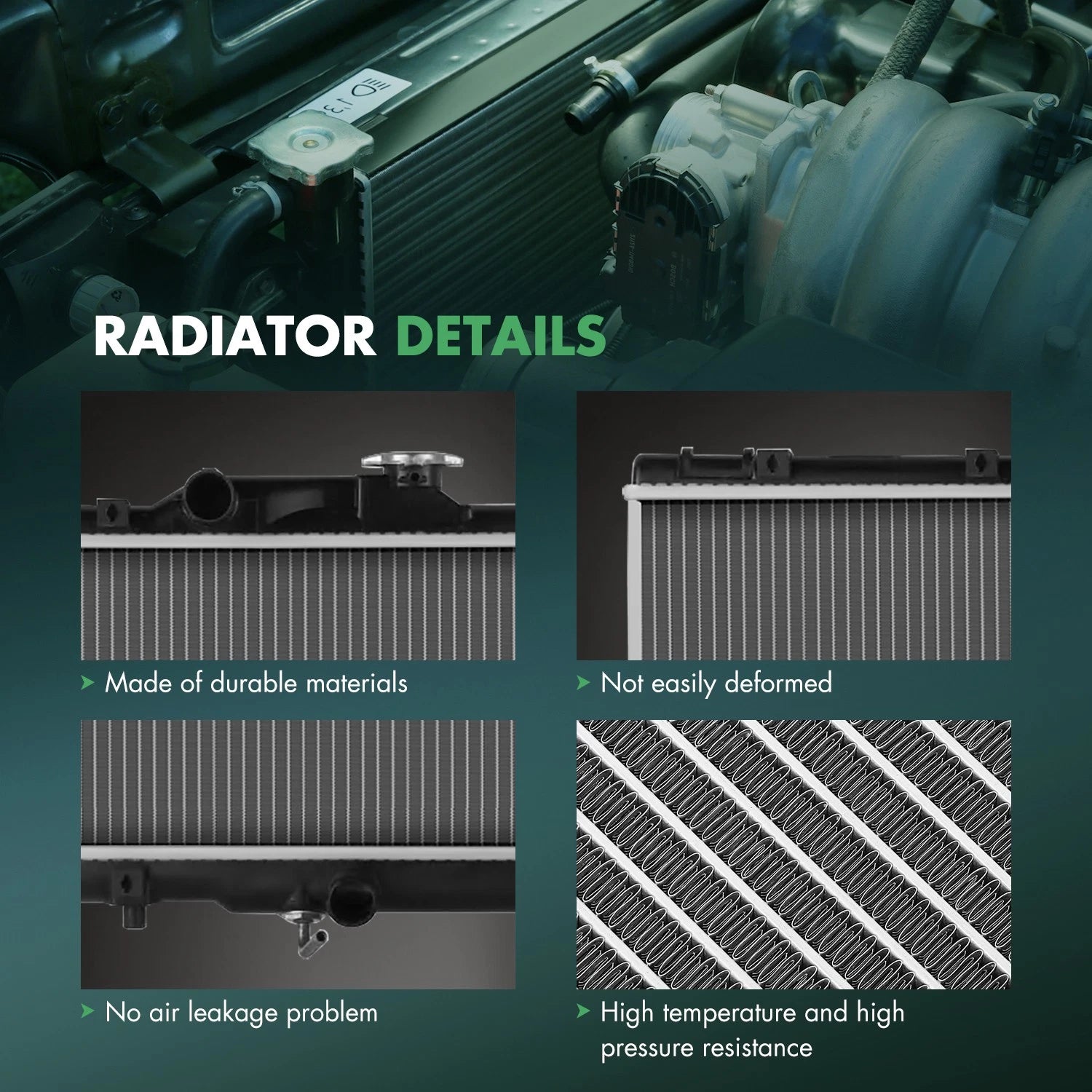 Radiator for Geo Prizm Toyota Corolla (1993–1997)