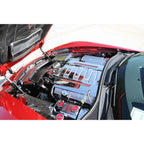 Chrome Stingray Cap Covers with Black CF Inlay for 2014-2019 Corvette Z06