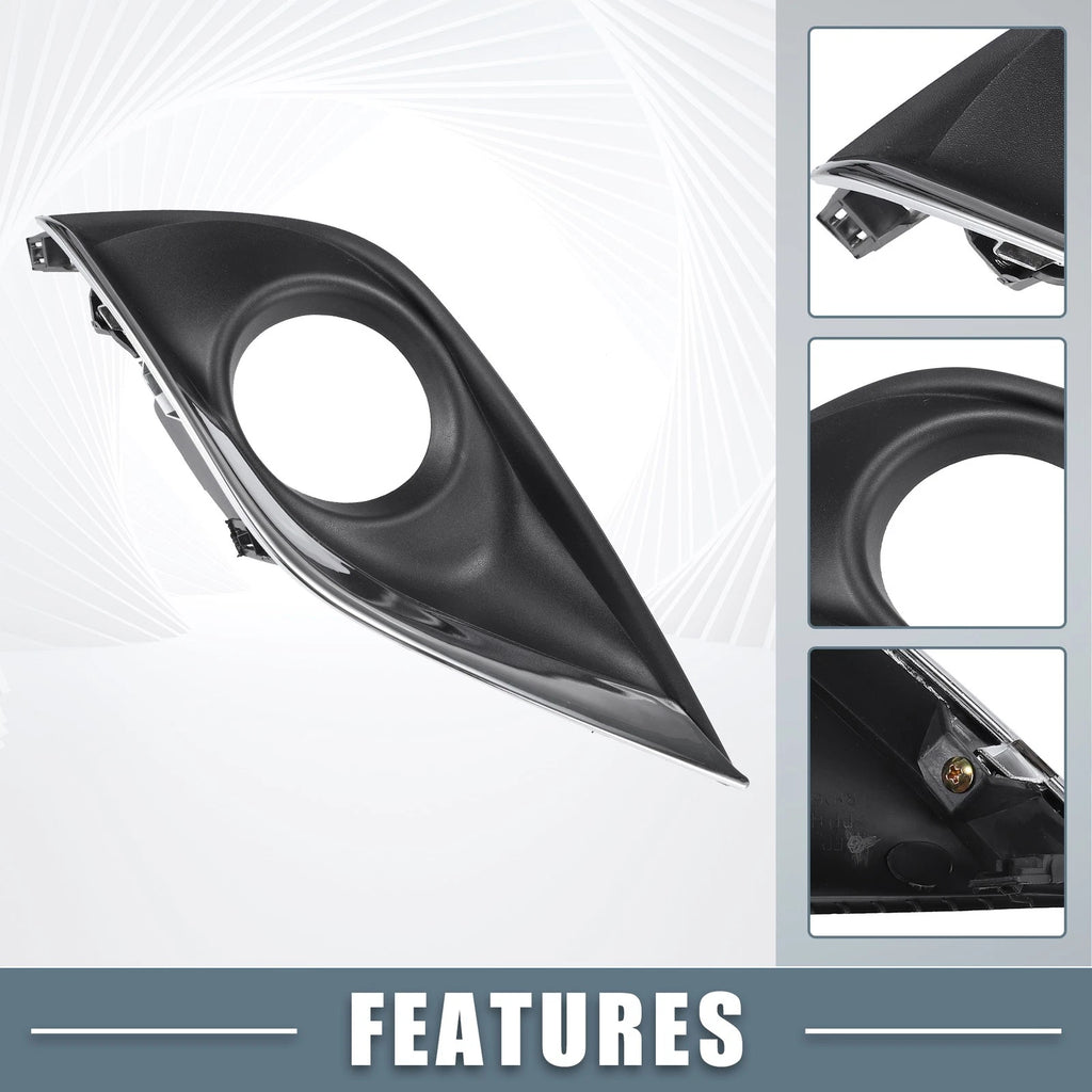 Set of 2 Fog Light Grille Cover Trim for Nissan Versa (2015–2018)