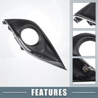 Set of 2 Fog Light Grille Cover Trim for Nissan Versa (2015–2018)