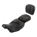 Driver Passenger Seat & Backrest Pad for Harley Touring Road Glide (2009–2023)