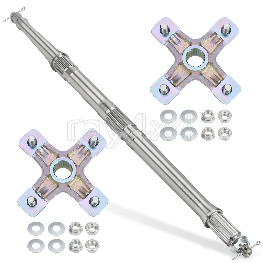 Rear Axle Shaft & Wheel Hubs Kit for Yamaha Raptor 350 YFM350 (2004–2013)
