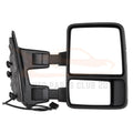 Pair of Tow Mirrors for Ford Super Duty (1999–2016) - Manual Signal, Black