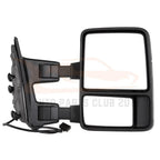 Pair of Tow Mirrors for Ford Super Duty (1999–2016) - Manual Signal, Black