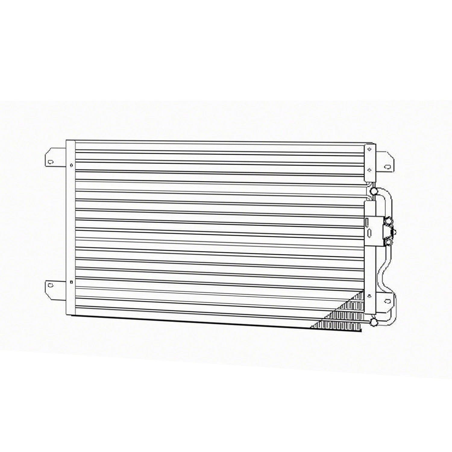 Replacement A/C Condenser Repair Part for 1996-2000 Plymouth Breeze