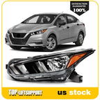 Driver Side Halogen Headlight Assembly for Nissan Versa (2020–2024)
