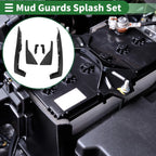 Mud Flaps Splash Guards for Chevrolet Camaro (2013–2015) W/ Mounts