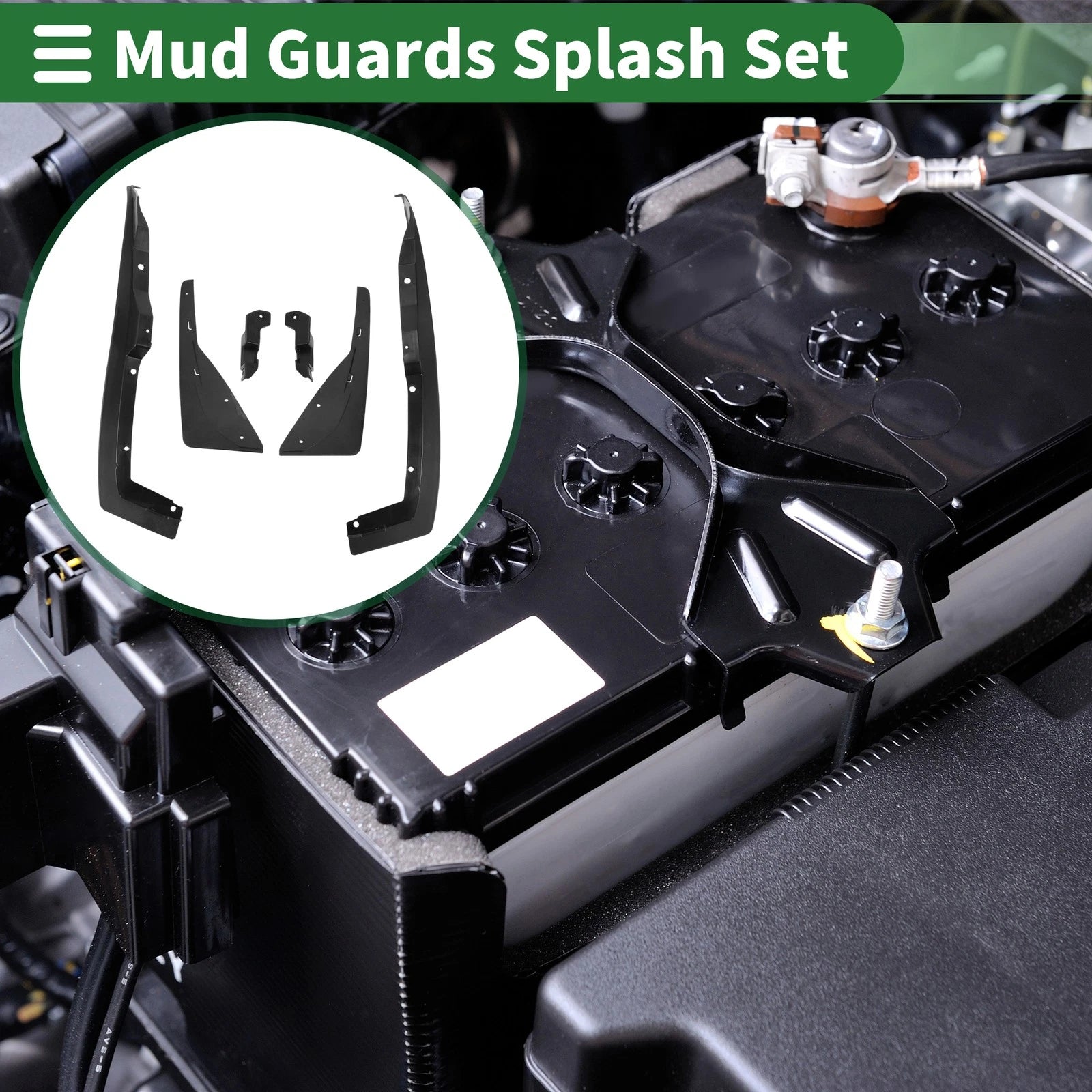 Mud Flaps Splash Guards for Chevrolet Camaro (2013–2015) W/ Mounts
