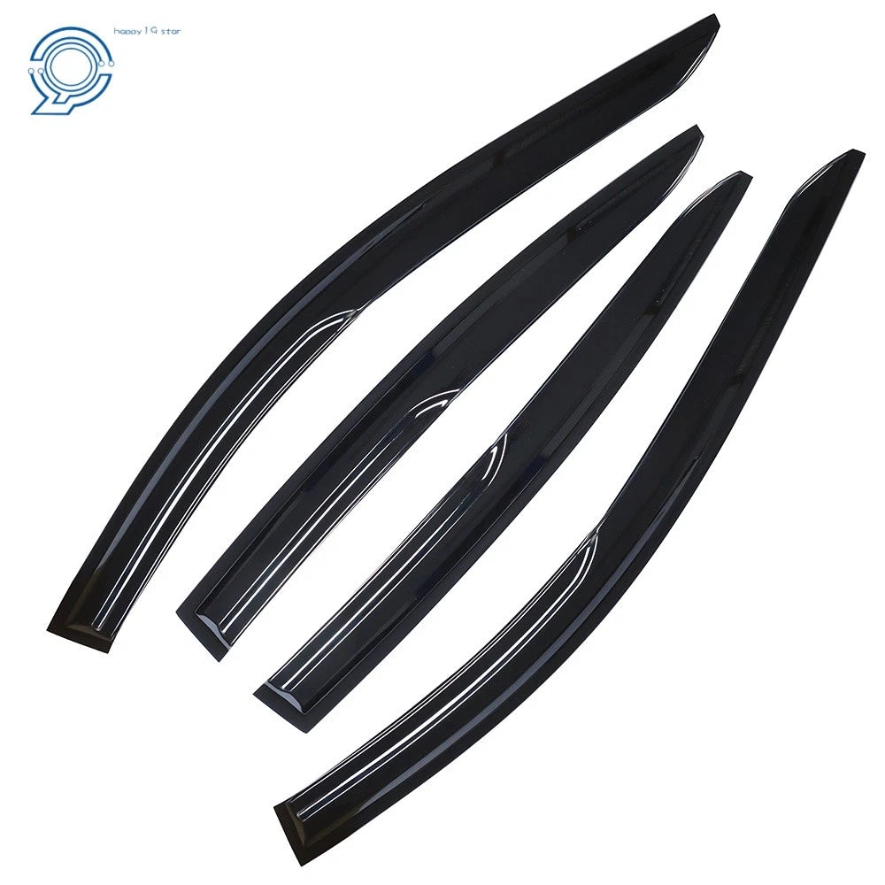 Set of 4 Window Visors Rain Guards for Acura TL (2009–2014) Black