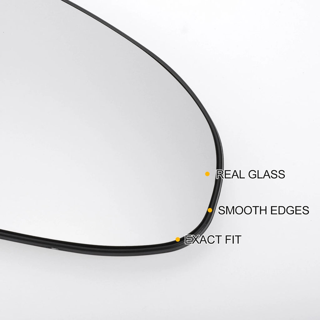 Right Side Heated White Mirror Glass for Toyota C-HR (2016–2023)