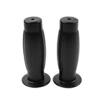 Universal 7/8" 1" Easy-Hold Hand Grips for Vintage Motorcycle Handlebars Black
