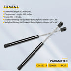 Set of 2 Universal Lift Supports 12" with 10mm Ends