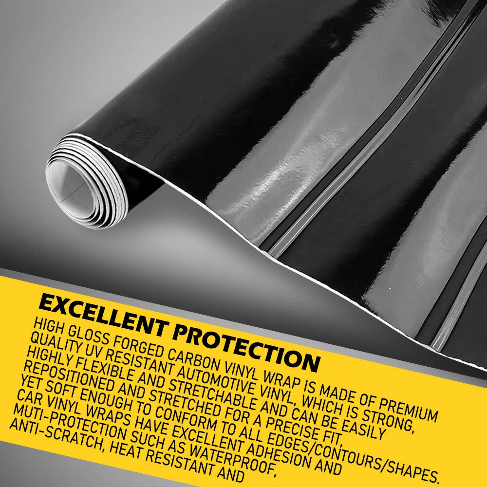 Gloss Black Vinyl Wrap Sticker for GMC Acadia Sierra Yukon