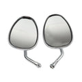 Chrome Rearview Oval Mirror for Honda Shadow Spirit 750 1100 VTX1300 VTX1800 (2001-2010)