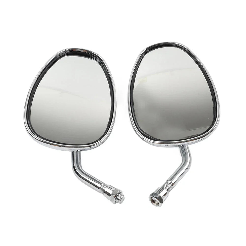 Chrome Rearview Oval Mirror for Honda Shadow Spirit 750 1100 VTX1300 VTX1800 (2001-2010)