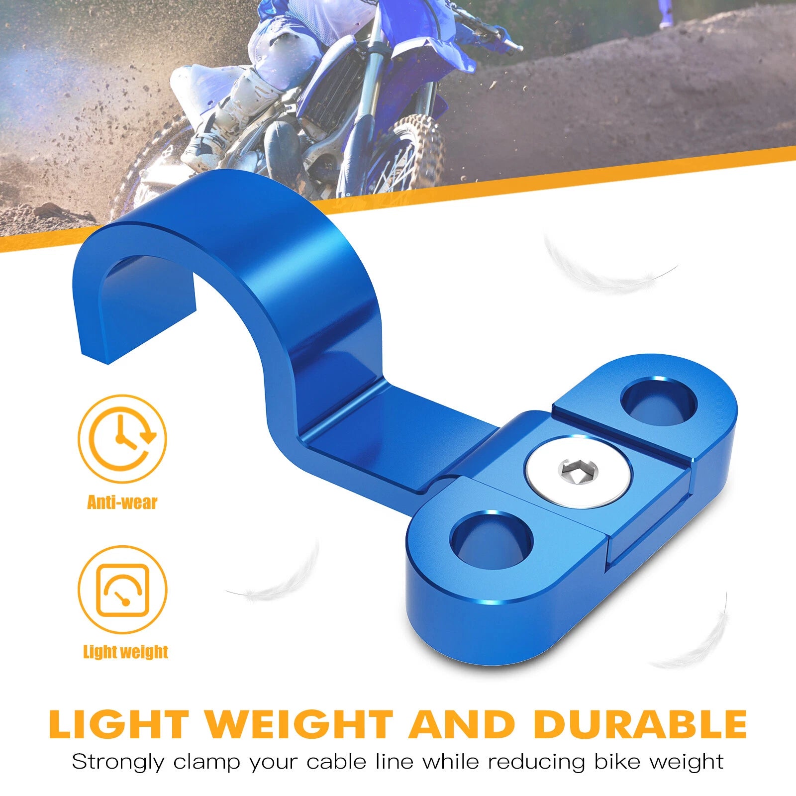 Rear Brake Line Hose Clamp Holder for Yamaha YZ125 YZ250 YZ250F YZ250X YZ450F YZ450FX