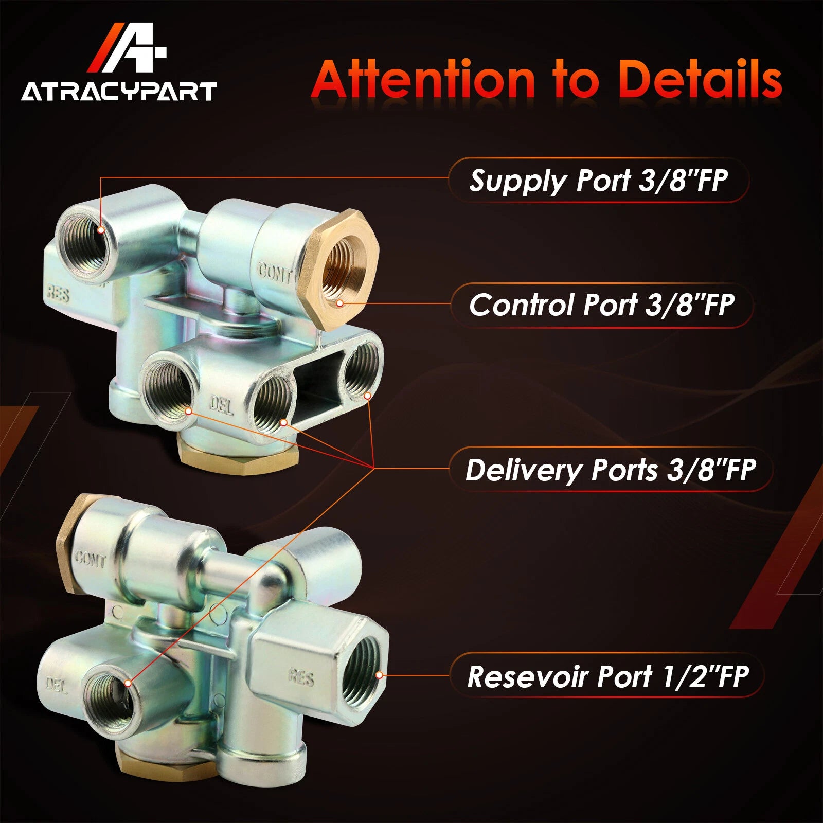 Trailer Spring Parking Brake Control Valve for Various Models
