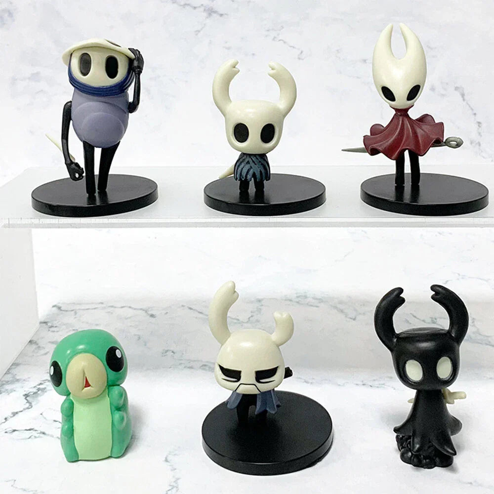 6pcs Hollow Knight Action Figures Collectible Statues Ornaments