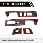 Set of 1 Master Power Window Switch Cover Trim for Ford F-150 (2021–2024) Black