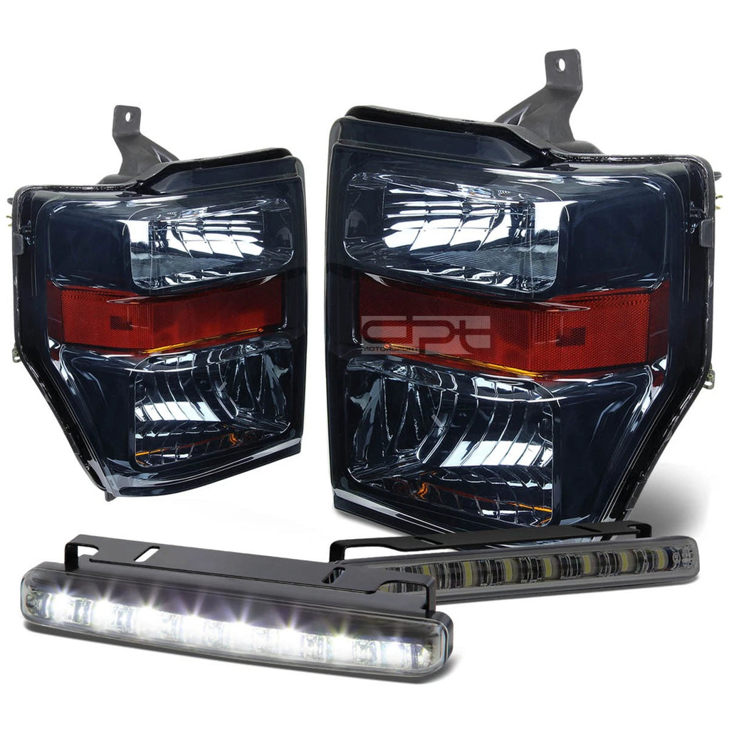 LED Fog Light Kit for Ford Super Duty SD (2009–2010) - Smoked Amber Signal