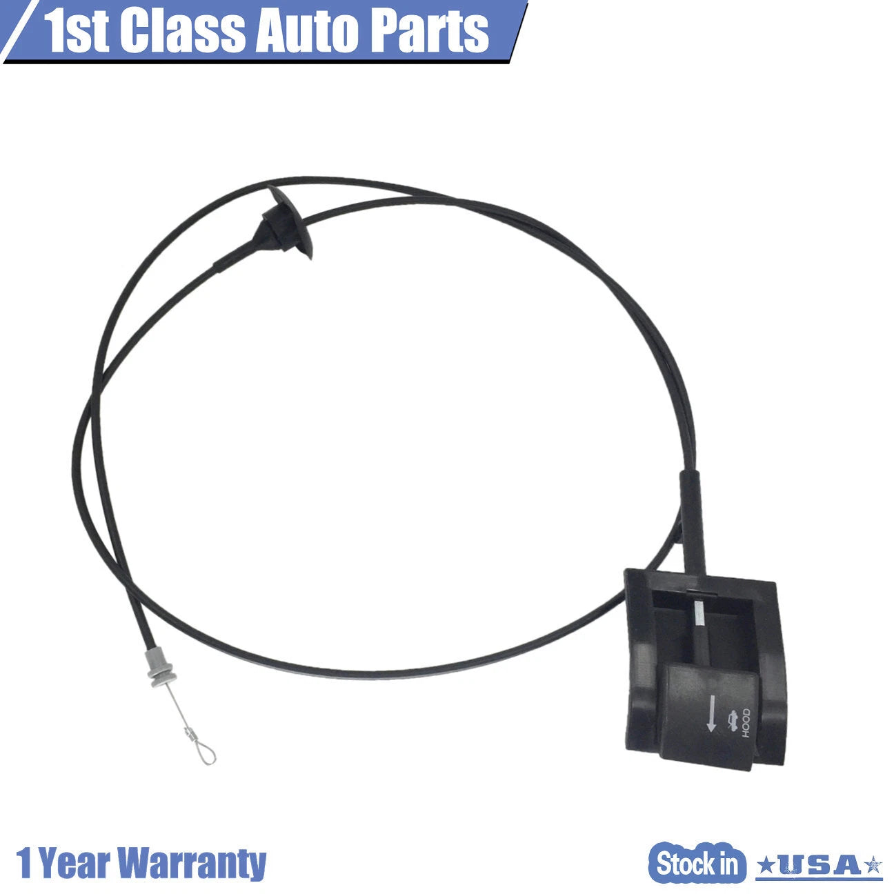 Hood Release Cable for Ford F150 F250 F350 Bronco (1987–1991)