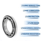 Deep Groove Ball Bearing 6018NR for Scooter Skateboard Wheel (90x140x24mm)