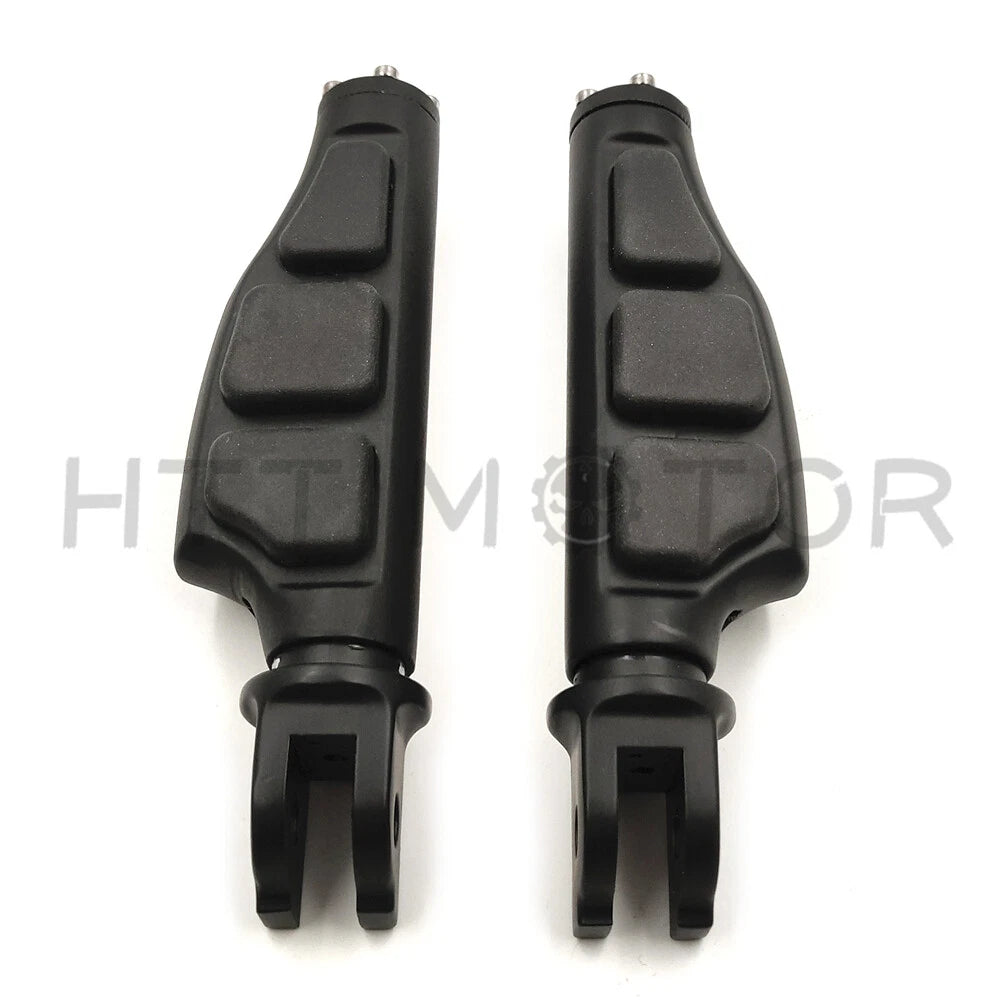 Black Flat Wing Footpegs Footrest for Harley Breakout FXBR FXBRS (2018–2019)