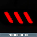 2 x Rear Bumper Reflector LED Brake Tail Lights for Honda Civic Sedan (2016-2019)