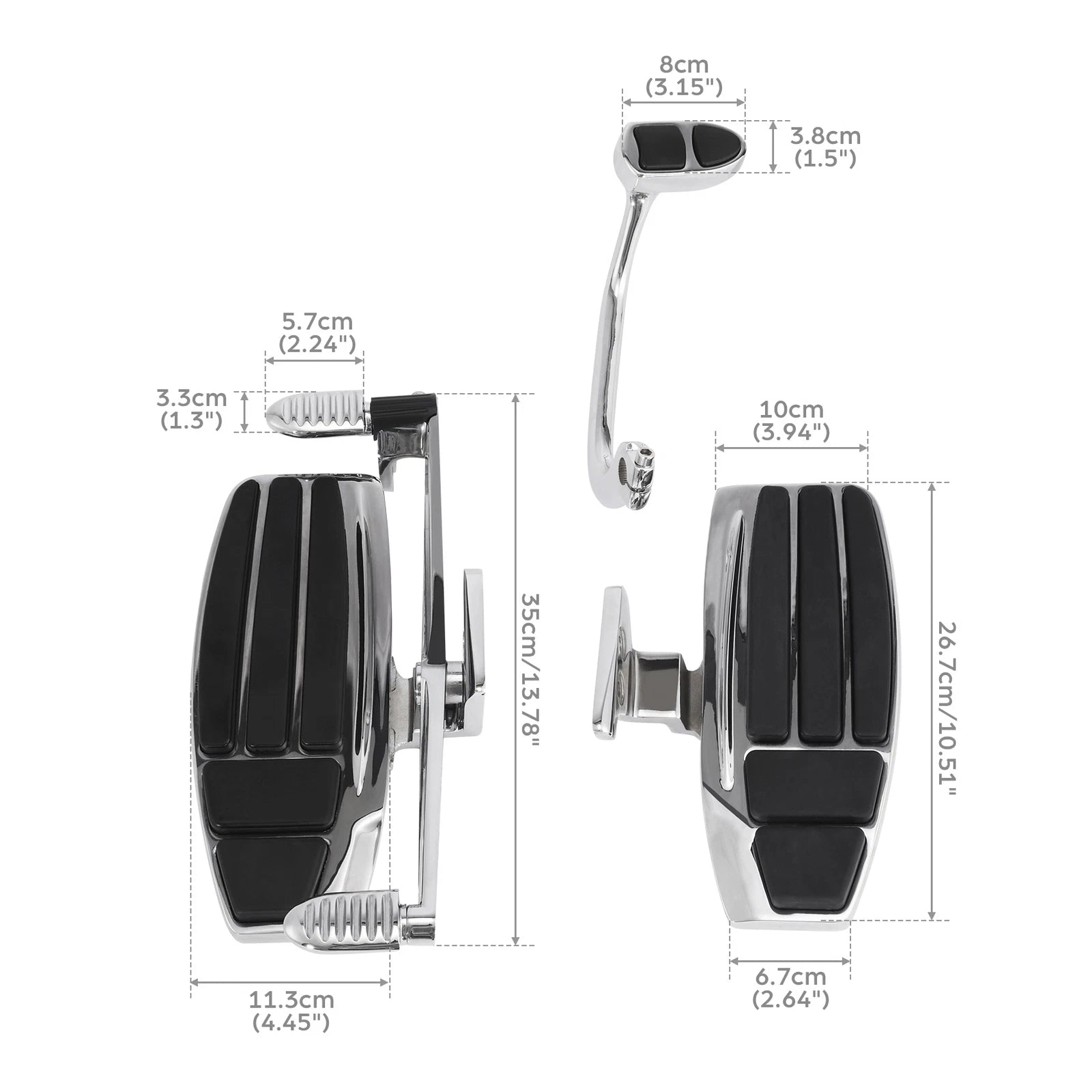 Driver Foot Board Floorboard Kit for Honda Goldwing GL1800 (2001–2017)