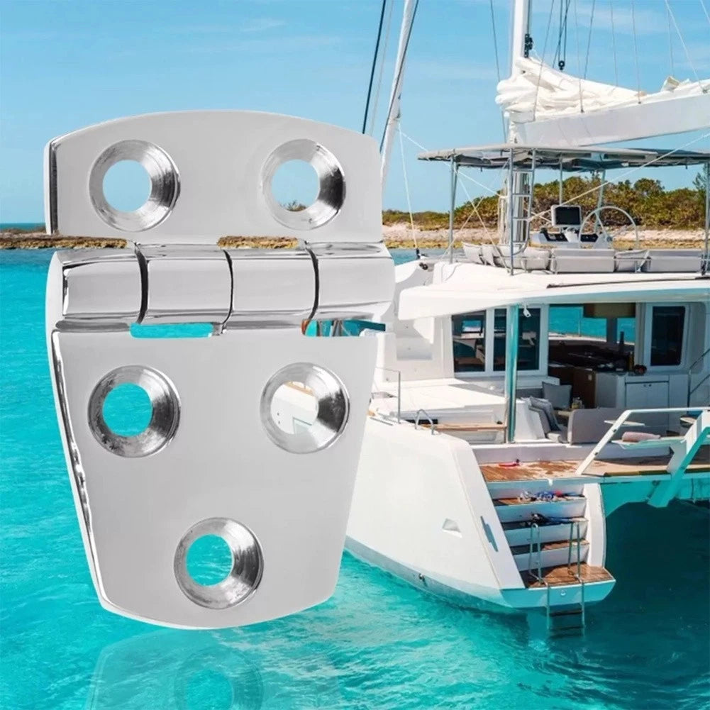 Heavy Duty Stainless Steel Boat Door Hinges 38x57mm for Marine Use