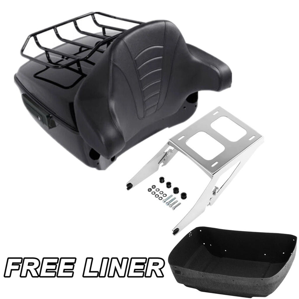 Trunk Mount Rack Backrest Pad for Harley Sport Glide FLSB (2018–2025)