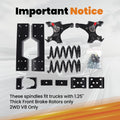 5/6" Drop Kit Spindle + Coils + Flip + C Notch for Chevy GMC C1500 (1988–1998)