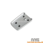 Silver Non-Slip Gas Brake Foot Pedal Pad Cover for Harley CVO Street