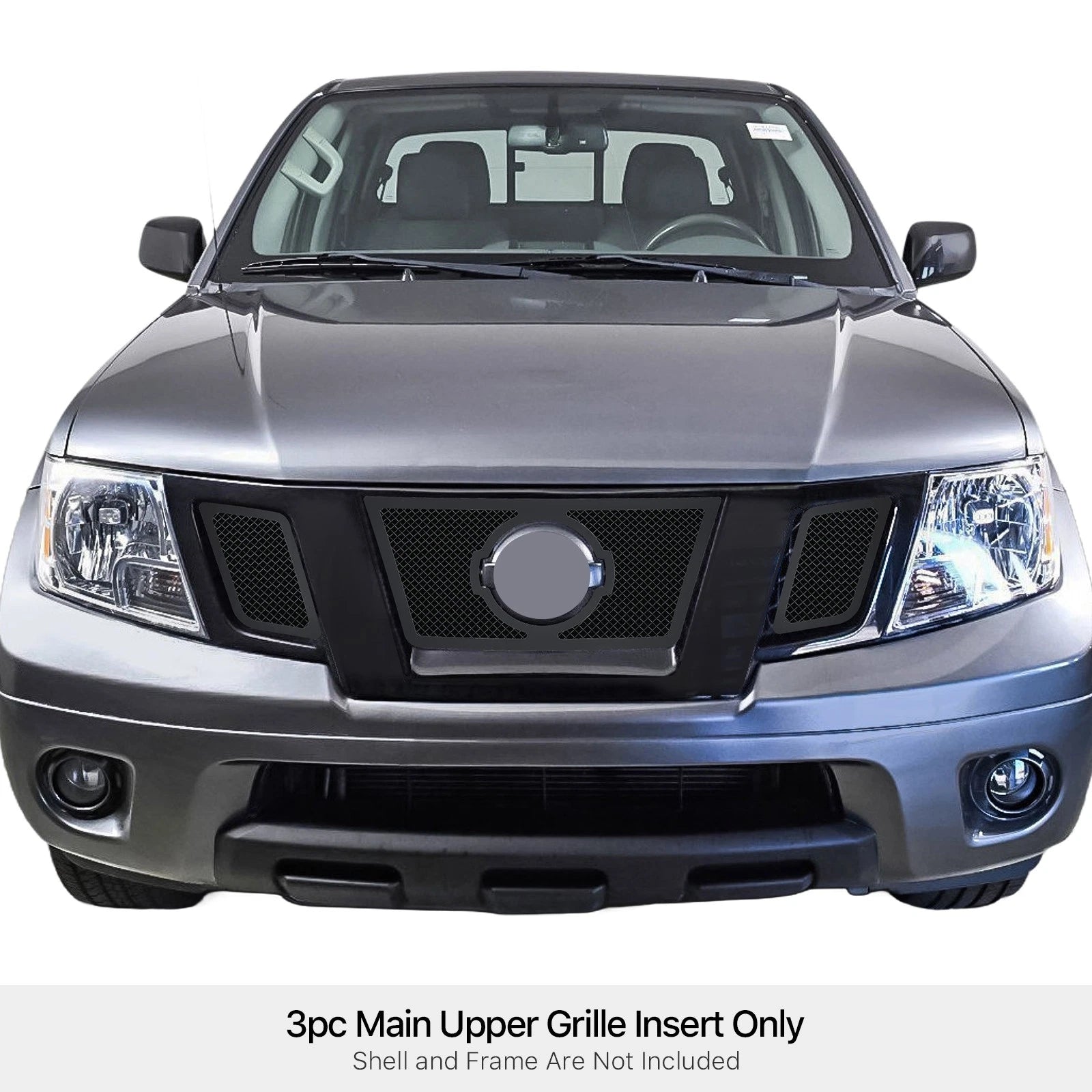 Stainless Black Mesh Grille Insert for Nissan Frontier (2009-2021)