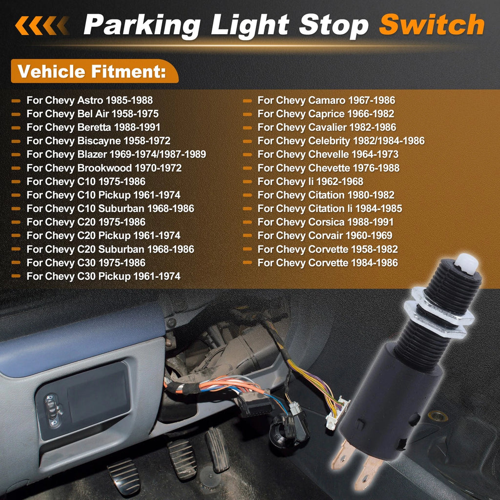 Brake Light Switch for Chevy Astro (1985–1988) 14074323