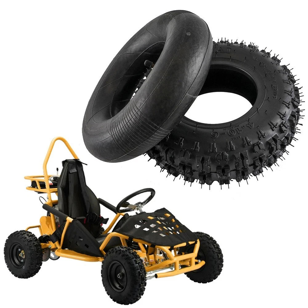 Set of 4 10x6 Tires and Tubes for Lawn Mower, Hand Truck, Go Kart, ATV