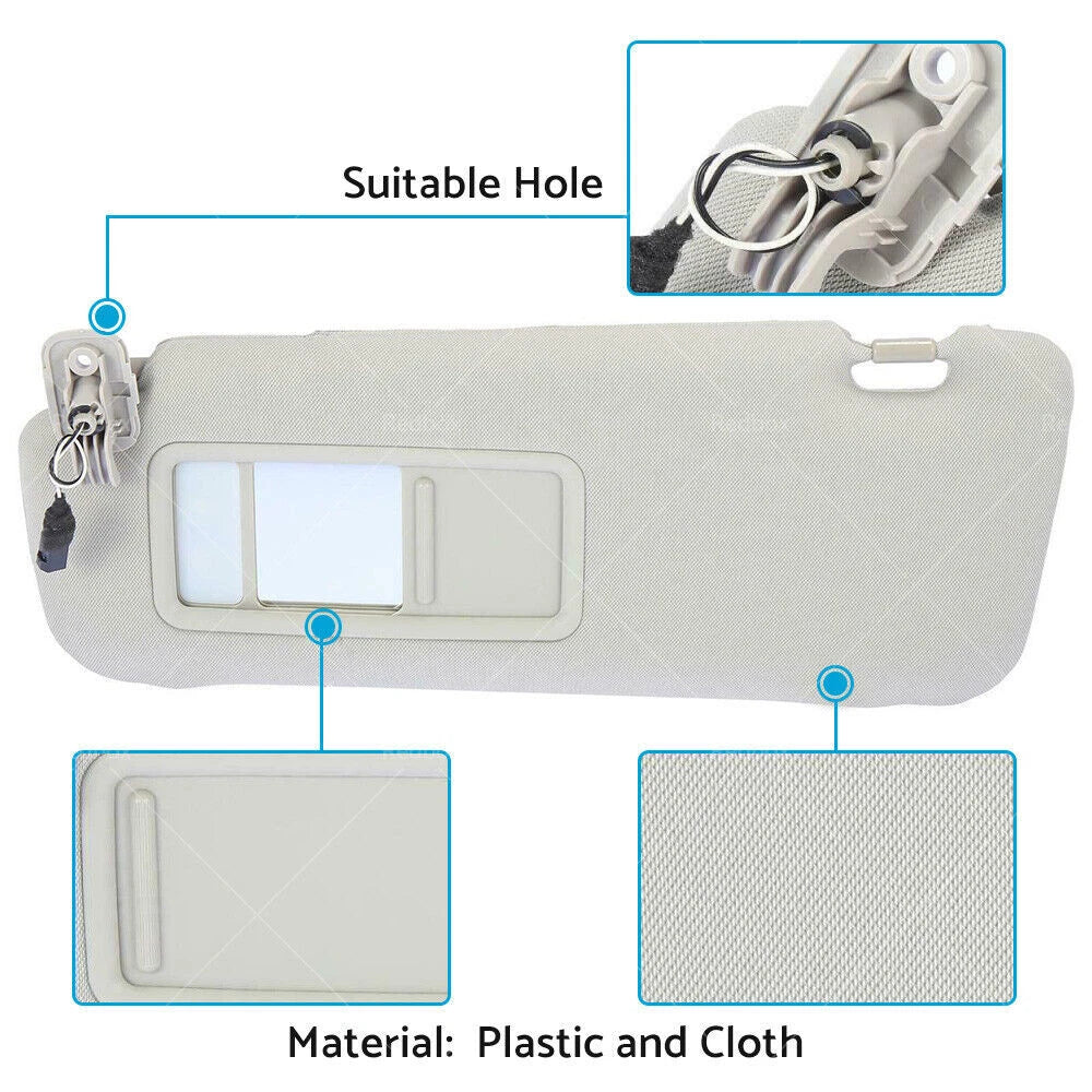 Left Sun Visor for Mazda 3 5 6 CX-7 CX-9 (2002–2015) TDY1-69-320