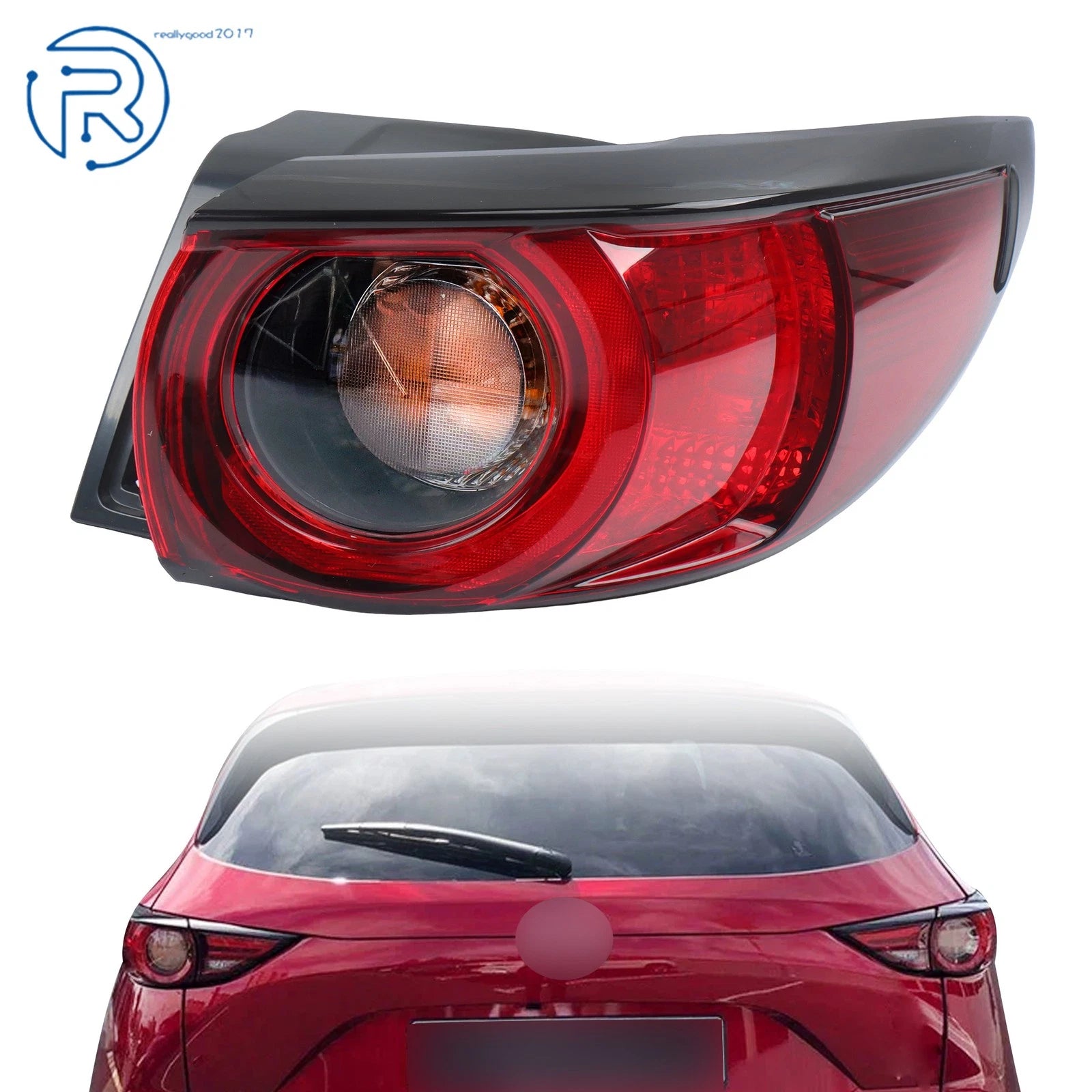 Tail Light Brake Lamp for Mazda CX-5 (2017–2021) Outer Rear Right Halogen