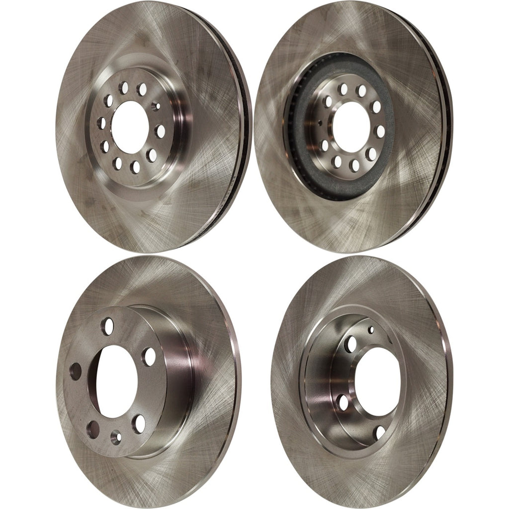 Front & Rear Brake Rotors for Volkswagen Jetta Sedan (2004–2005)