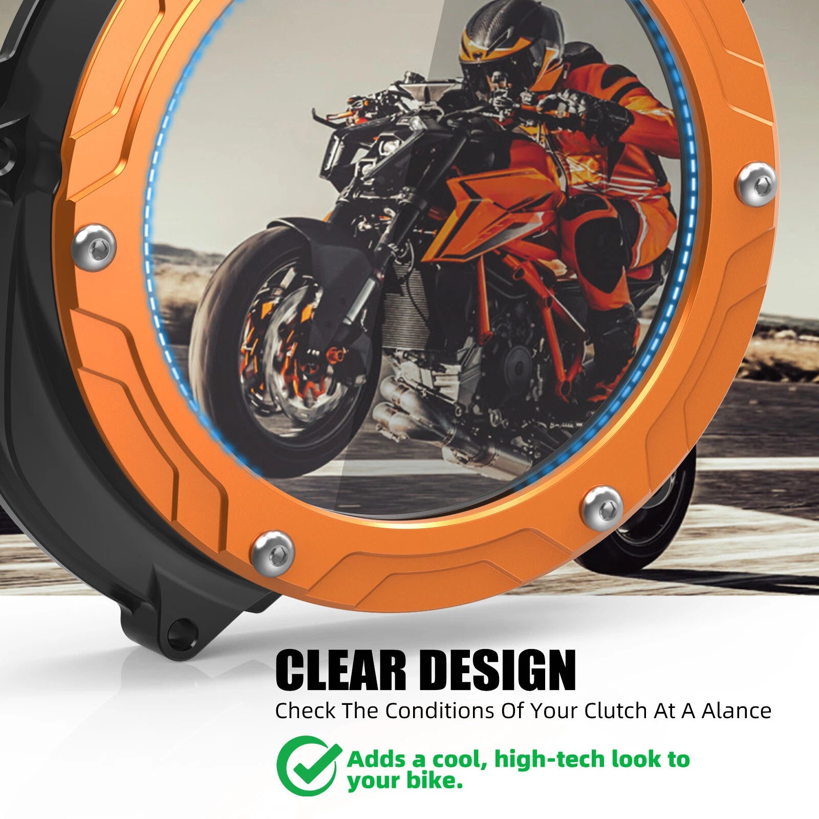 Clear Clutch Cover Protector for KTM 1390 Super Duke R (2024–2025)
