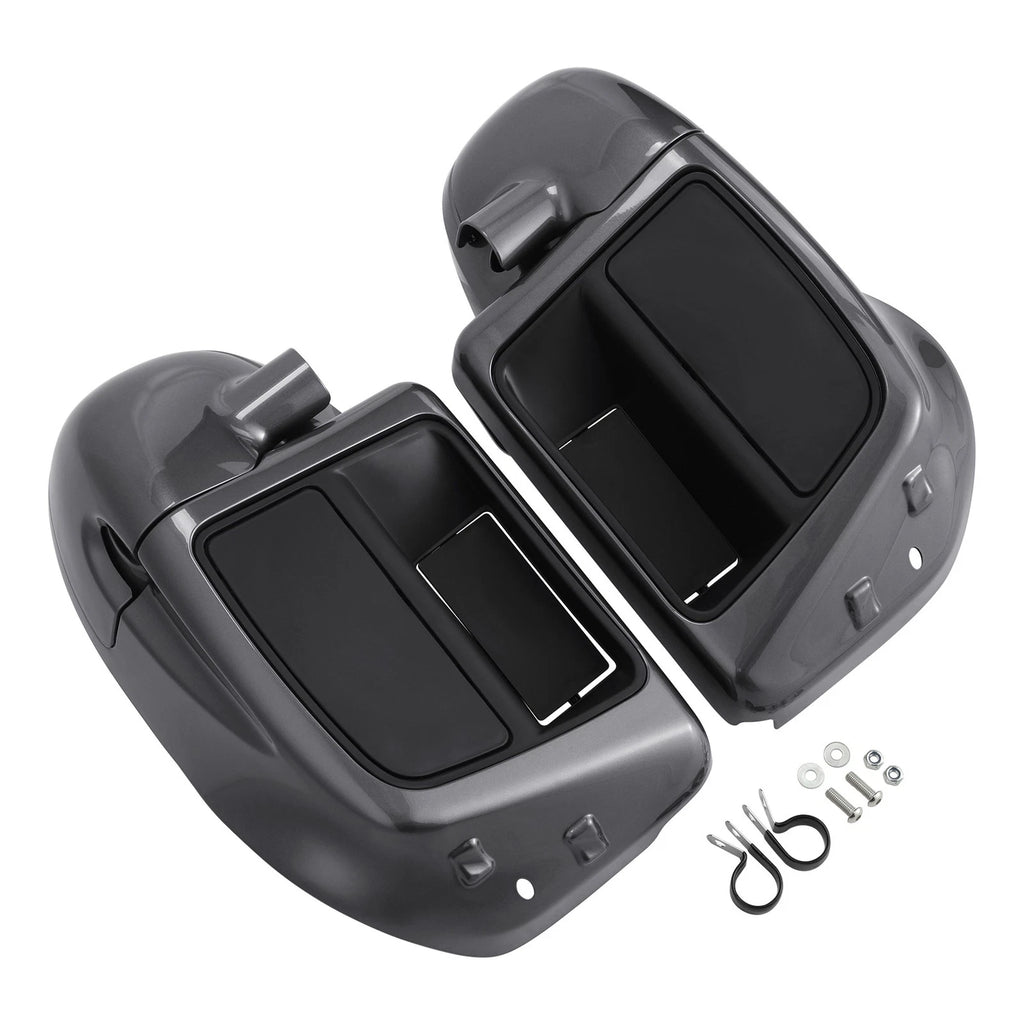 Lower Vented Fairings for Harley Electra Glide (2014–2023) Gauntlet Gray Metallic