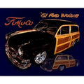 Vintage Tin Metal Sign for Ford Woodie Truck (1951) 98473