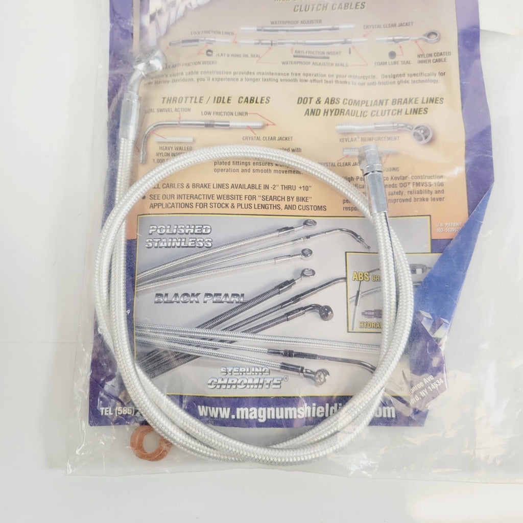 Magnum Sterling Chromite II Front Brake Line 38" AS37938 for Harley